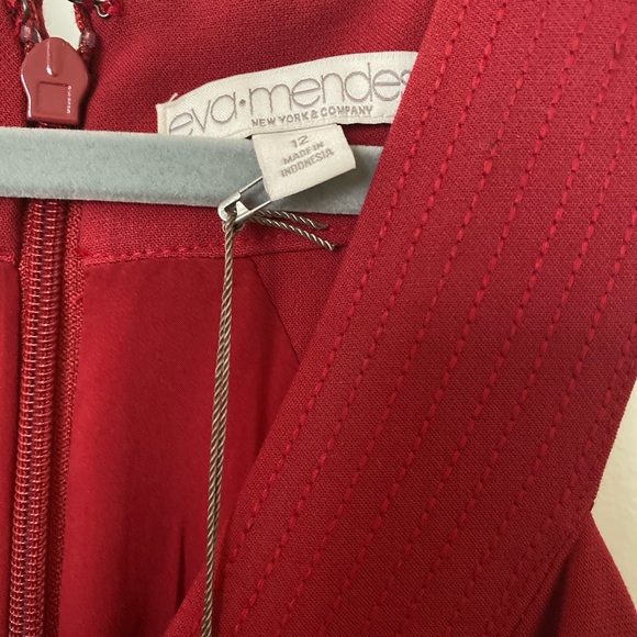 Sleeveless Eva Mendes Maroon Cocktail/Work Dress - Picture 2 of 7
